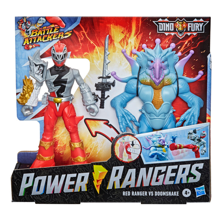 Power Rangers Dino Fury Red Ranger Vs Doomsnake