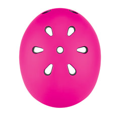 Globber Kids Helmet With Flashing LED Lights - Deep Pink XS-S (51-55cm)