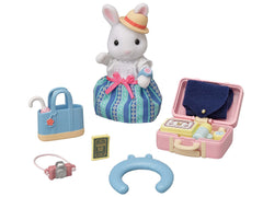 Sylvanian Families Weekend Travel Accessories Set With Snow Rabbit Mother