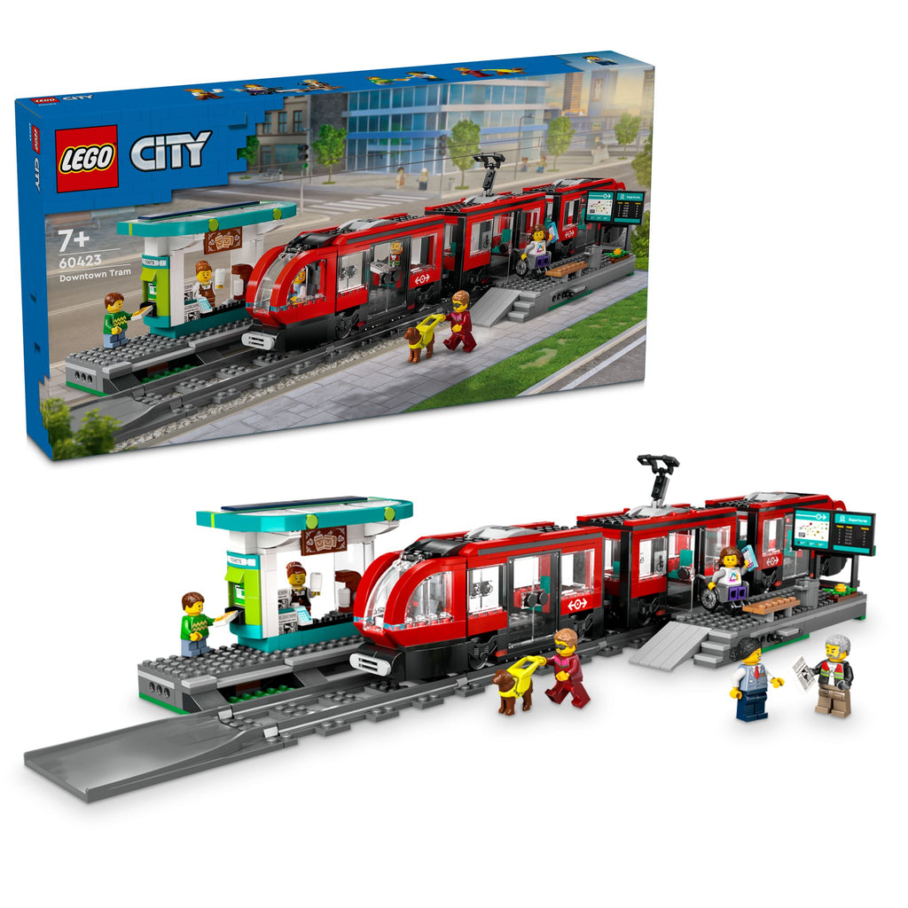 LEGO 60423 City Downtown Streetcar And Station