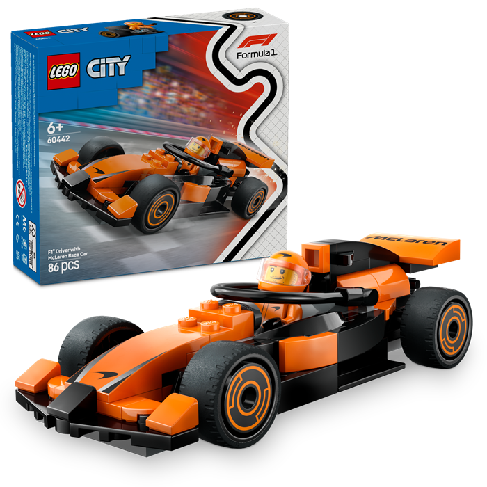 LEGO 60442 City F1 Driver with McLaren Race Car