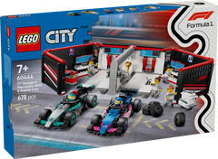 LEGO 60444 City F1 Garage & Mercedes-AMG & Alpine Cars