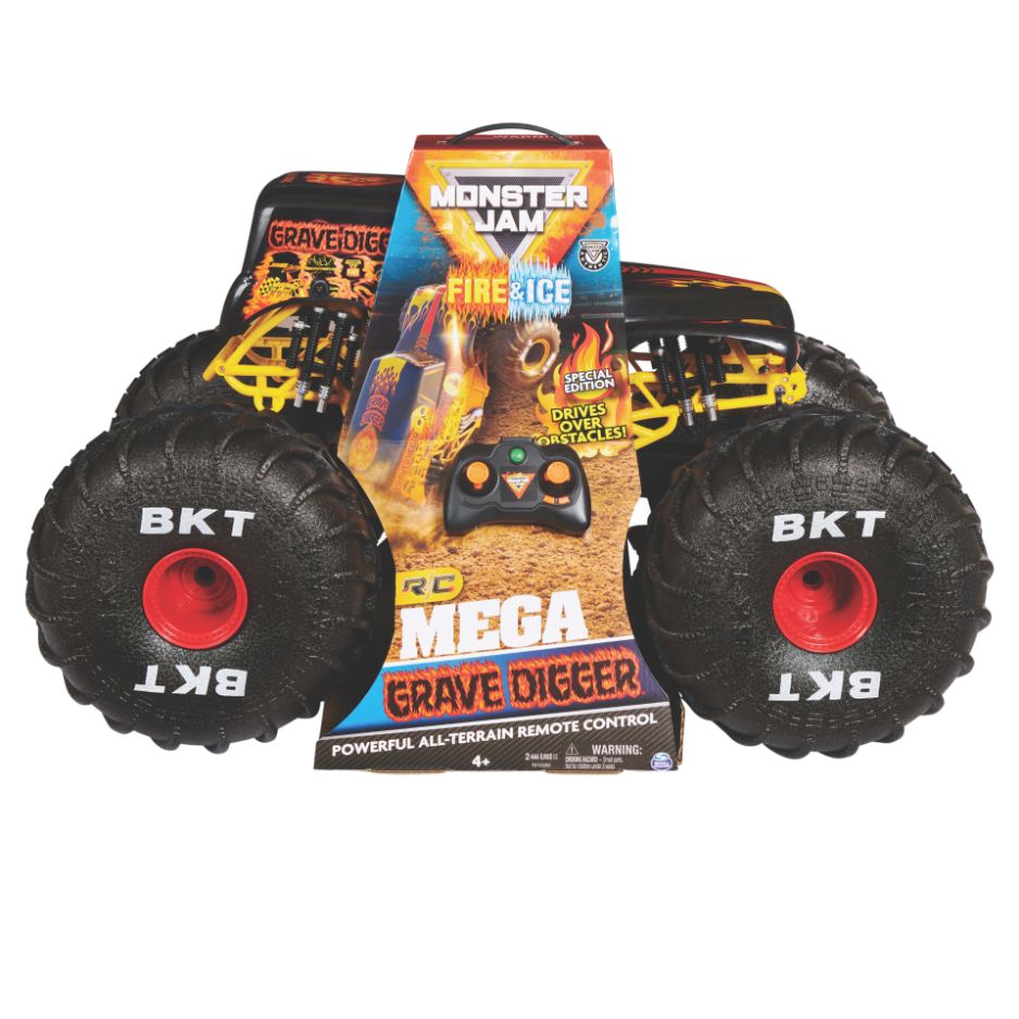 Monster Jam RC Fire & Ice Mega Grave Digger