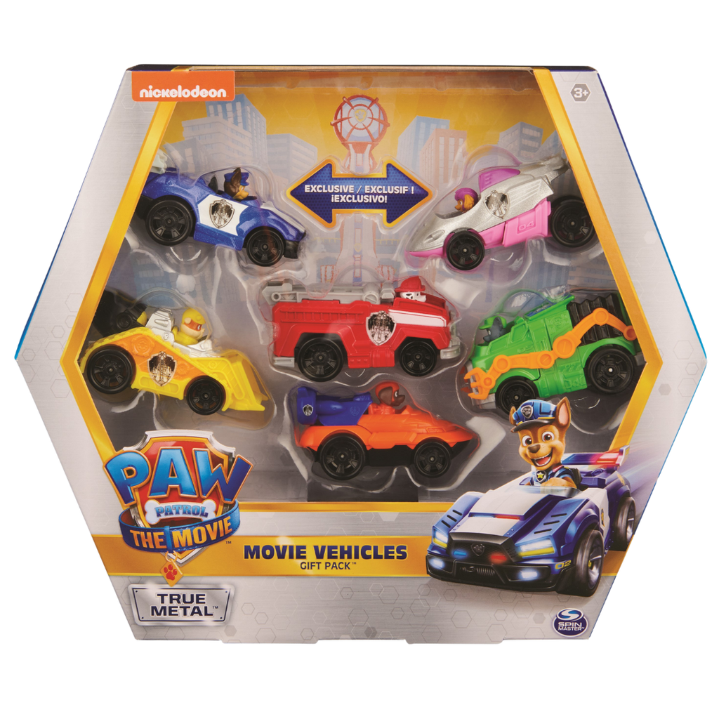 Paw Patrol Movie Vehicles True Metal Gift Pack