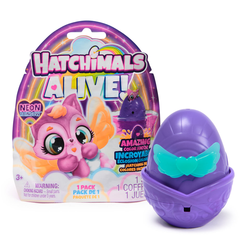 Hatchimals Alive Neon Rainbow Single Pack