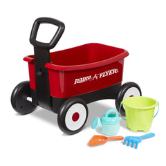 Radio Flyer My 1st 2-In-1 Wagon With Garden Tools