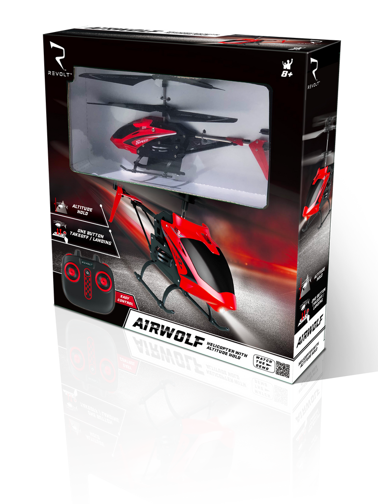 Revolt Radio Control Airwolf Helicopter With Auto Hover