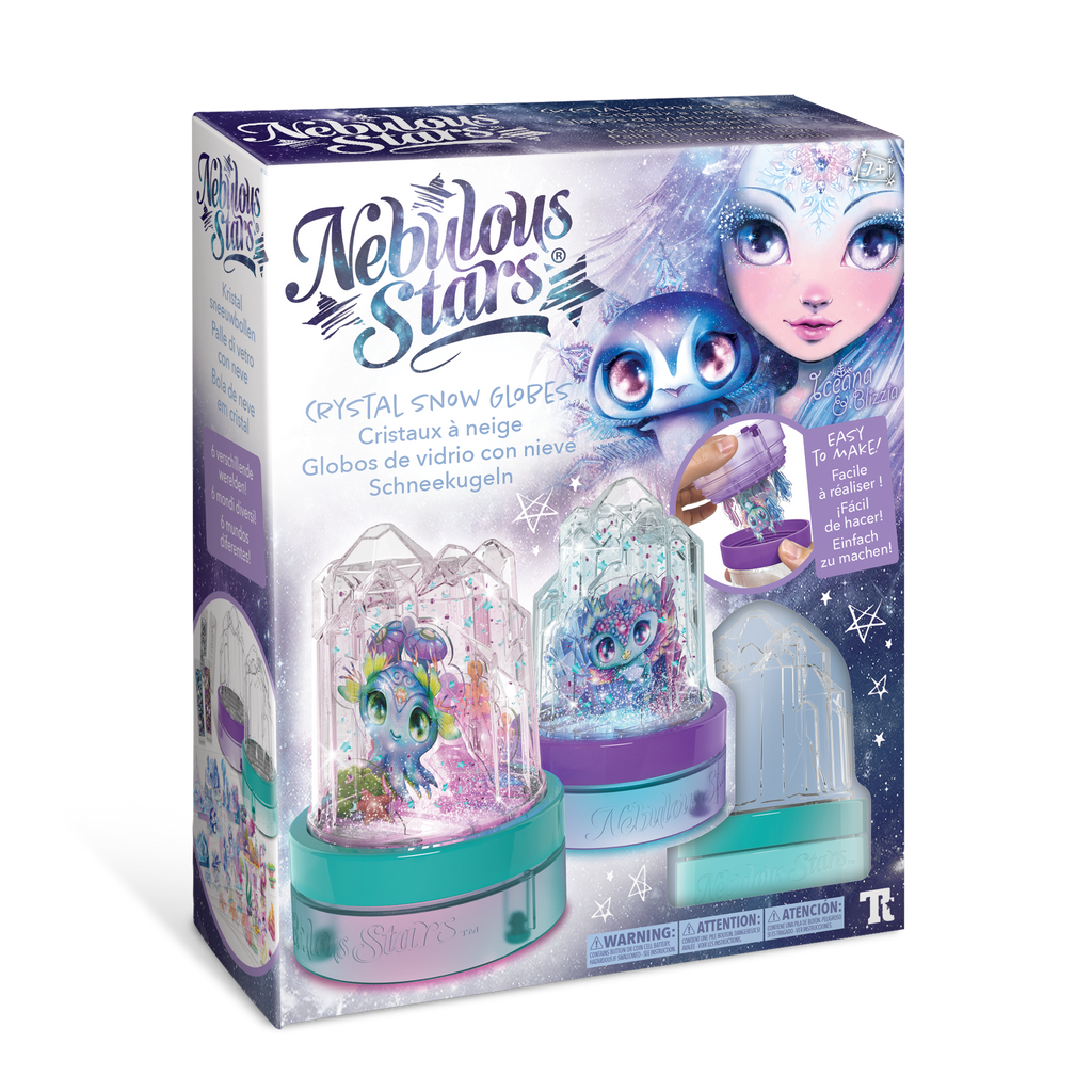 Nebulous Stars Crystal Snow Globes