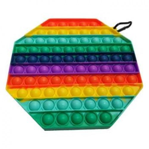 Pop It Supersized Rainbow Octagon