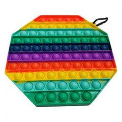 Pop It Supersized Rainbow Octagon