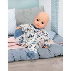 Baby Annabelle 43cm Blue Leaf Romper