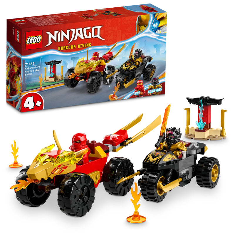 LEGO 71789 Ninjago Kai And Ras's Car And Bike Battle