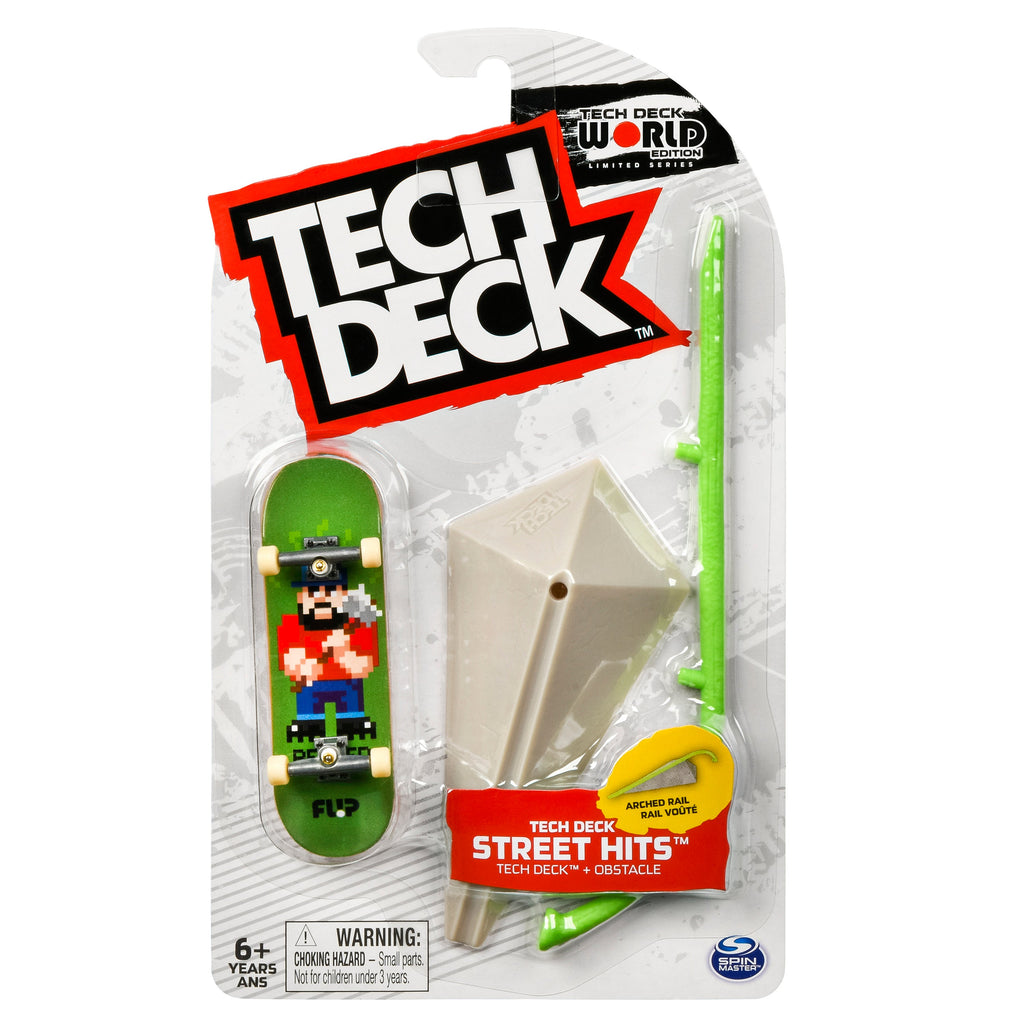 Tech Deck Street Hits Arched Rail