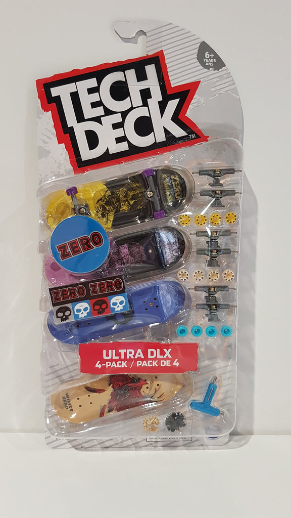 Tech Deck 96mm Zero Fingerboard 4 Pack