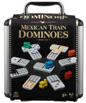 Classic Games Mexican Train Dominoes In Aluminium Carry Case