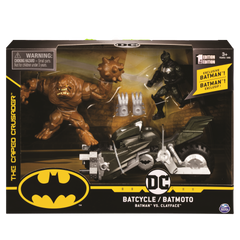 Batman Batcycle With Batman & Clay Face