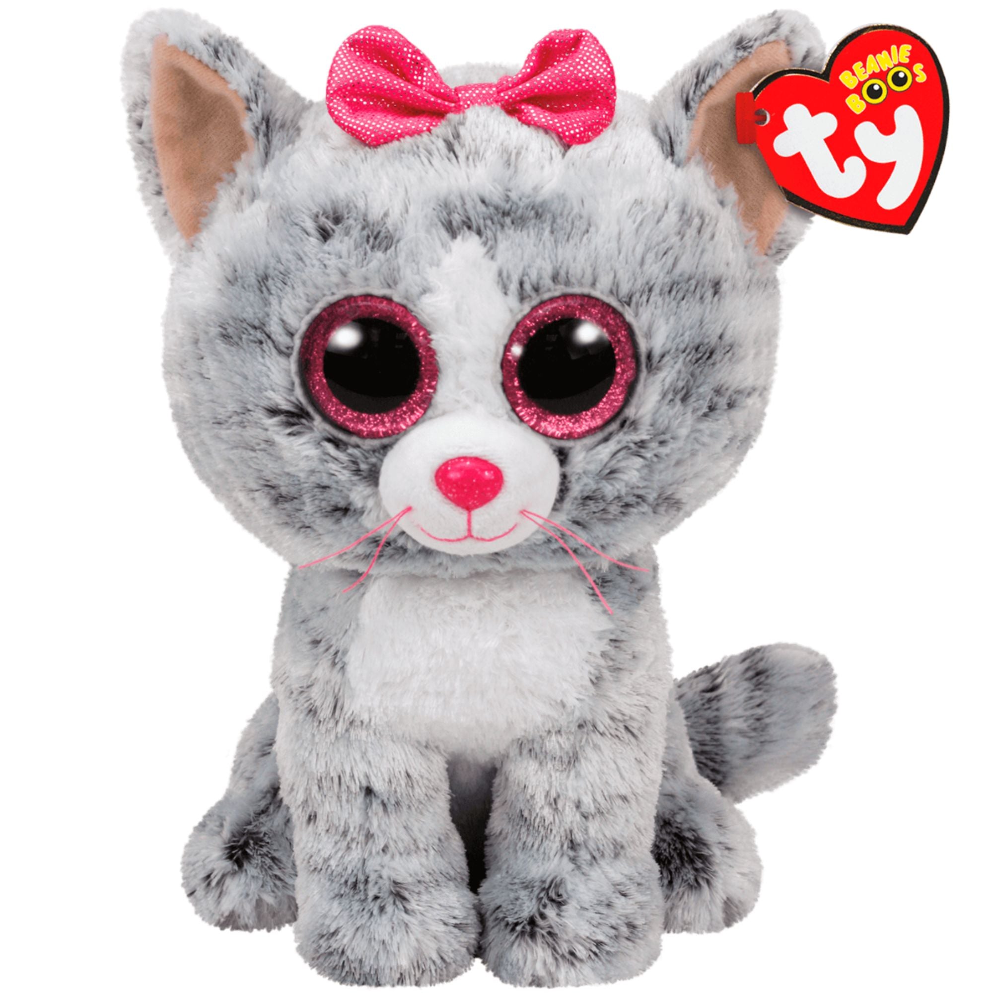 Ty Beanie Boo Kiki the Grey Cat Toyworld Australia