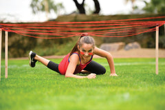 Slackers Ninja Obstacle Course With Bounce Balls