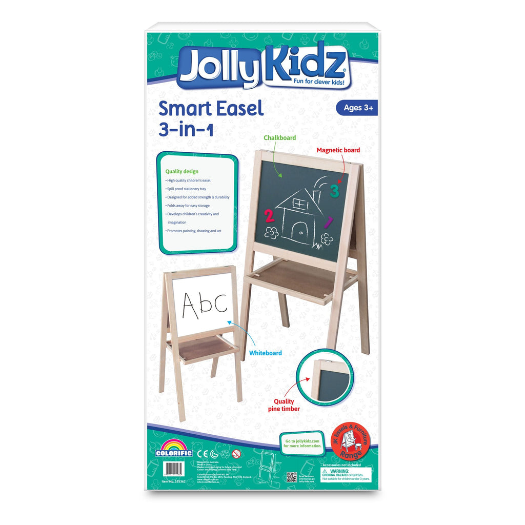 JollyKidz Easel 3 In 1 - Toyworld Aus