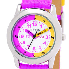 Cactus Watch Time Teacher Pink/Yellow