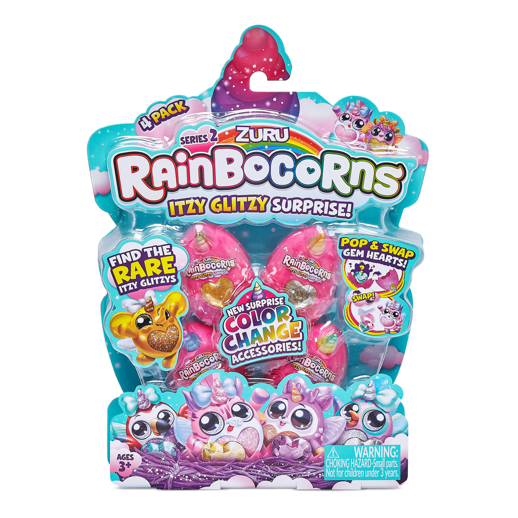 ZURU Rainbocorns Itzy Glitzy Surprise 4 Pack