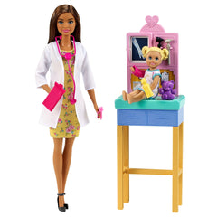 Barbie Career Doll & Playset - Pediatrician Brunette