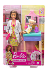 Barbie Career Doll & Playset - Pediatrician Brunette