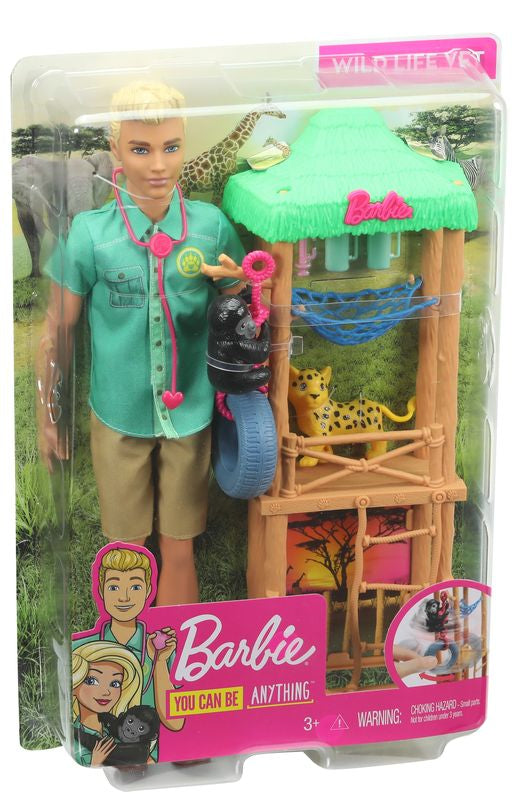 Barbie Wildlife Vet Ken Playset