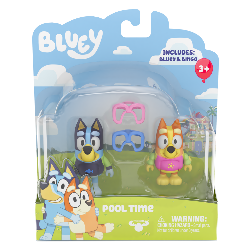 Bluey Figurine 2 Pack Pool Time