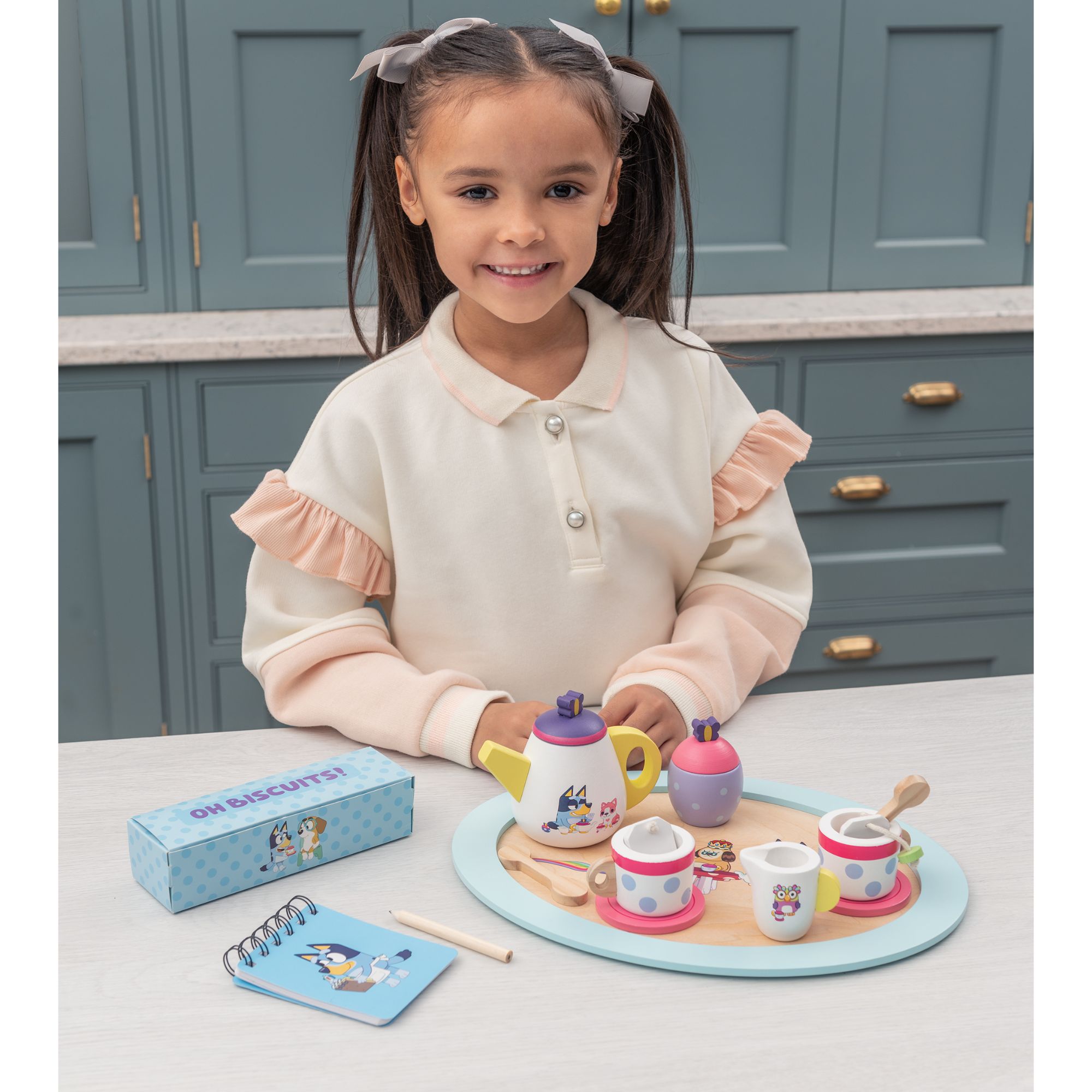 BLUEY WOODEN TEA PARTY SET SET – Toyworld Australia