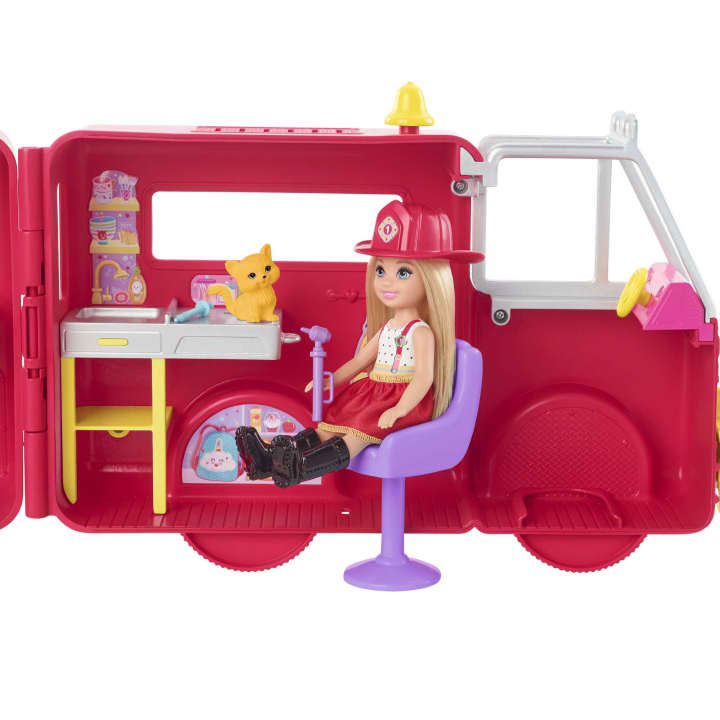 Barbie Chelsea Can Be. Fire Fighter With Fire Engine Toyworld Australia