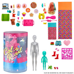 Barbie Color Reveal Slumber Party Fun Dolls And Accessories