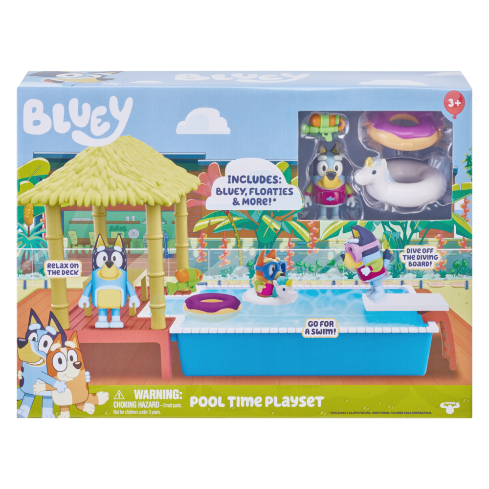 Bluey Pool Time Fun Playset