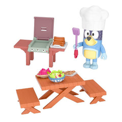 Bluey Family Backyard Bbq Mini Playset