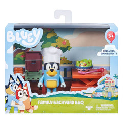 Bluey Family Backyard Bbq Mini Playset