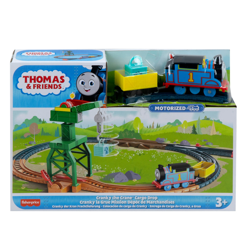 Fisher-Price Thomas & Friends Motorized Track Set Cranky The Crane Cargo Drop