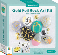 Hinkler Craftmaker Gold Foil Rock Art Kit