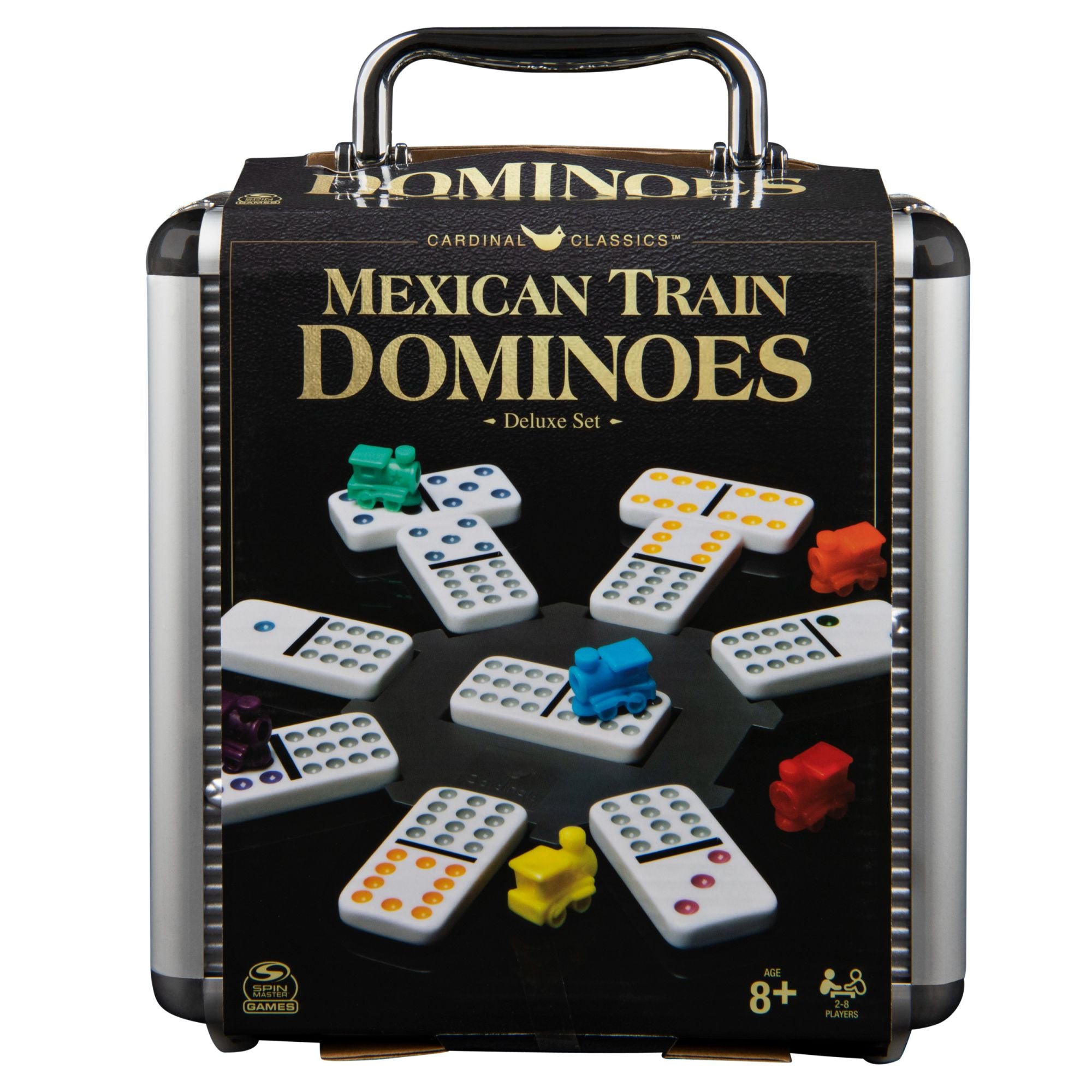 CLASSIC GAMES MEXICAN TRAIN DOMINOES IN ALUMINIUM CARRY CASE – Toyworld  Australia