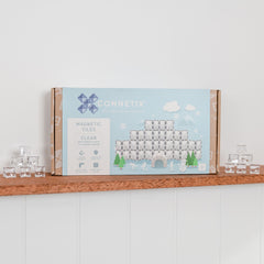 Connetix Magnetic Tiles 12 Piece Clear Rectangle Pack