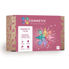 Connetix Magnetic Tiles 40 Piece Pastel Geometry Pack