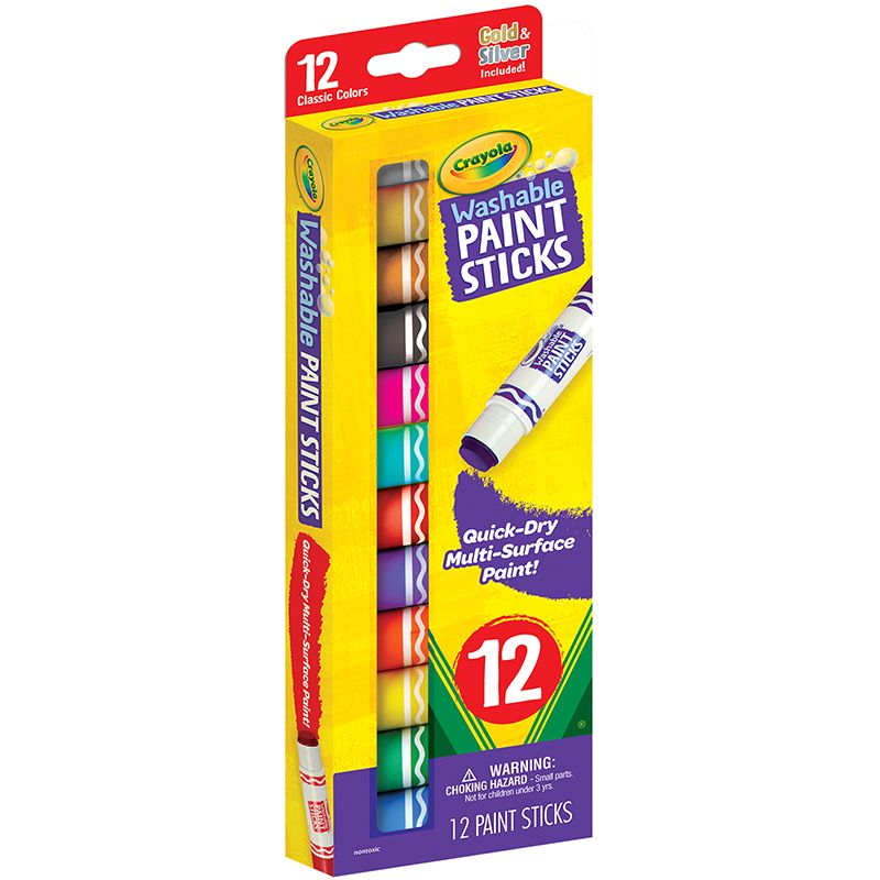 Crayola Washable Paint Sticks 12 Pack