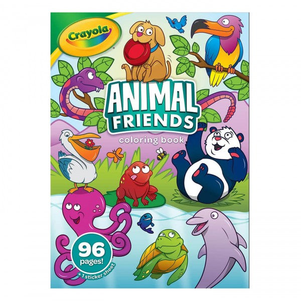 CRAYOLA ANIMAL FRIENDS 96 PAGE COLOURING BOOK