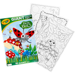 Crayola Busy Bugs Giant Colouring Pages