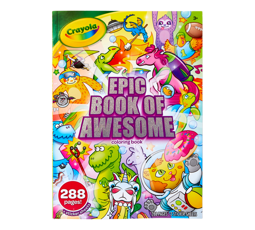 Crayola Epic Book Of Awesome Colouring Book 288 Pages