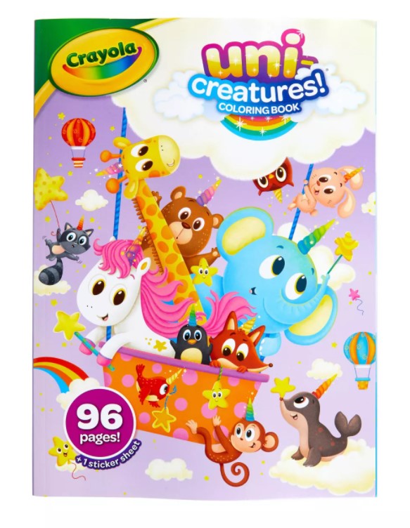 Crayola Uni-Creatures 96 Page Colouring Book