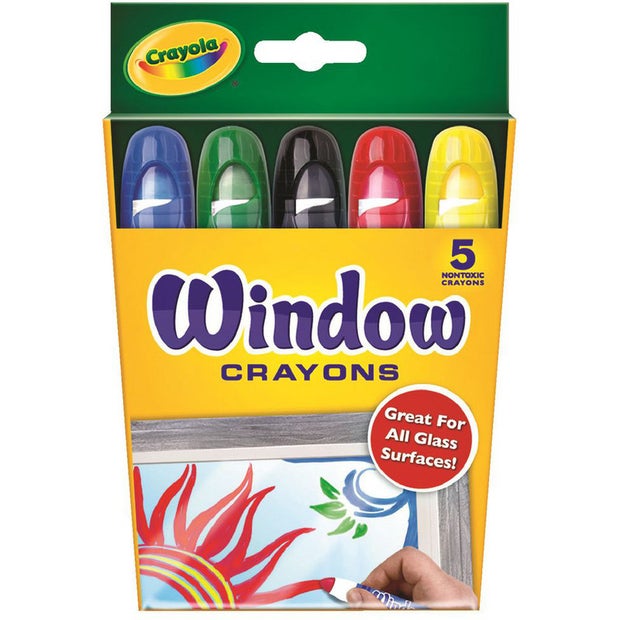 Crayola Washable Window Crayons 5 Pack