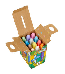 Crayola 12 Pack Sidewalk Chalk Boxed