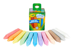 Crayola 12 Pack Sidewalk Chalk Boxed