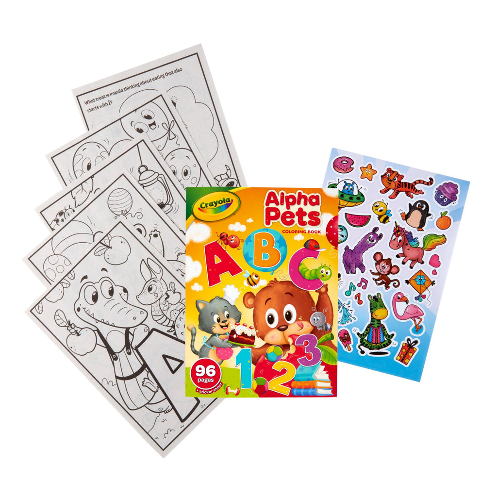 Crayola Alpha Pets 96 Page Colouring Book