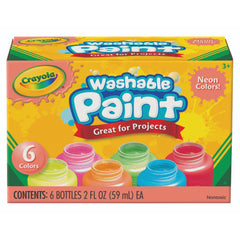 Crayola Washable Neon Paint 6 Pack